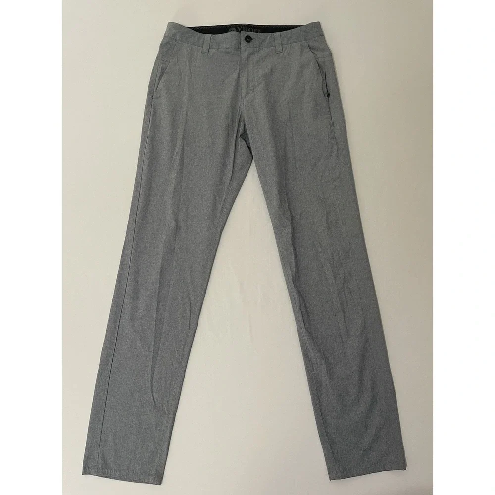 Vuori Aim Pants Men Sz 30x32 Gray Performance Lightweight Stretch Wicking V431